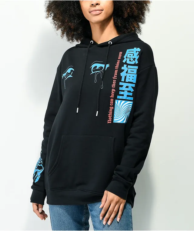 Vitriol jamison butterfly black oversized hoodie outlet