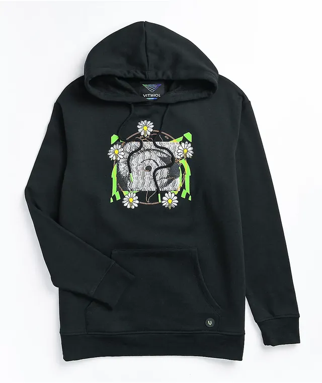 Vitriol Jamison Daisy Skull Black Hoodie Hamilton Place