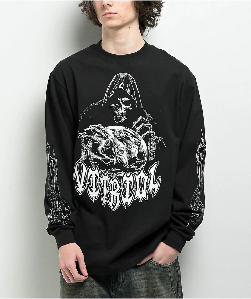 Vitriol Monster Flash Black Long Sleeve T-Shirt at Coquitlam