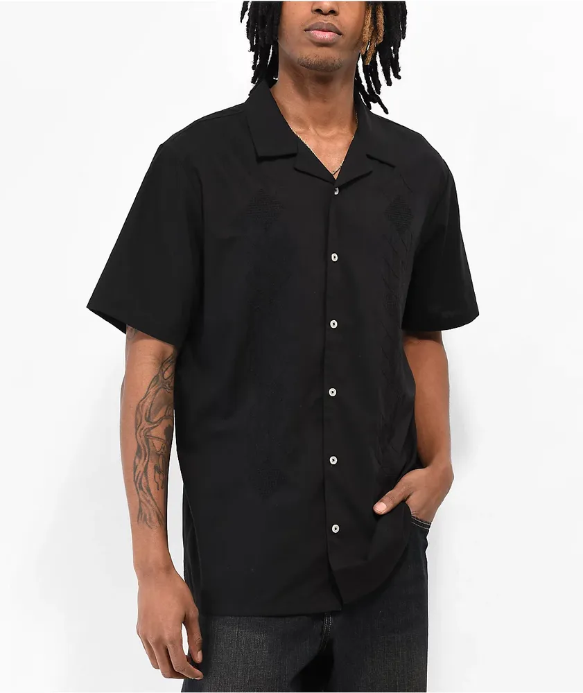 Volcom button on sale up short sleeve