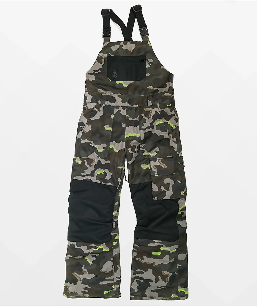 Volcom Barkley Camo 10K Bib Snowboard Pants Kids Hamilton Place