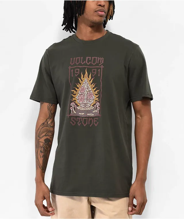 Volcom Iconic Stone White Long Sleeve T-Shirt | CoolSprings