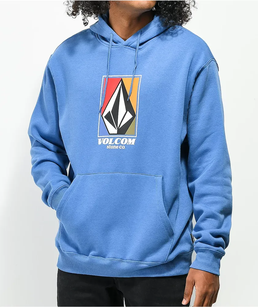 Volcom Catch 91 Blue Hoodie Hamilton Place