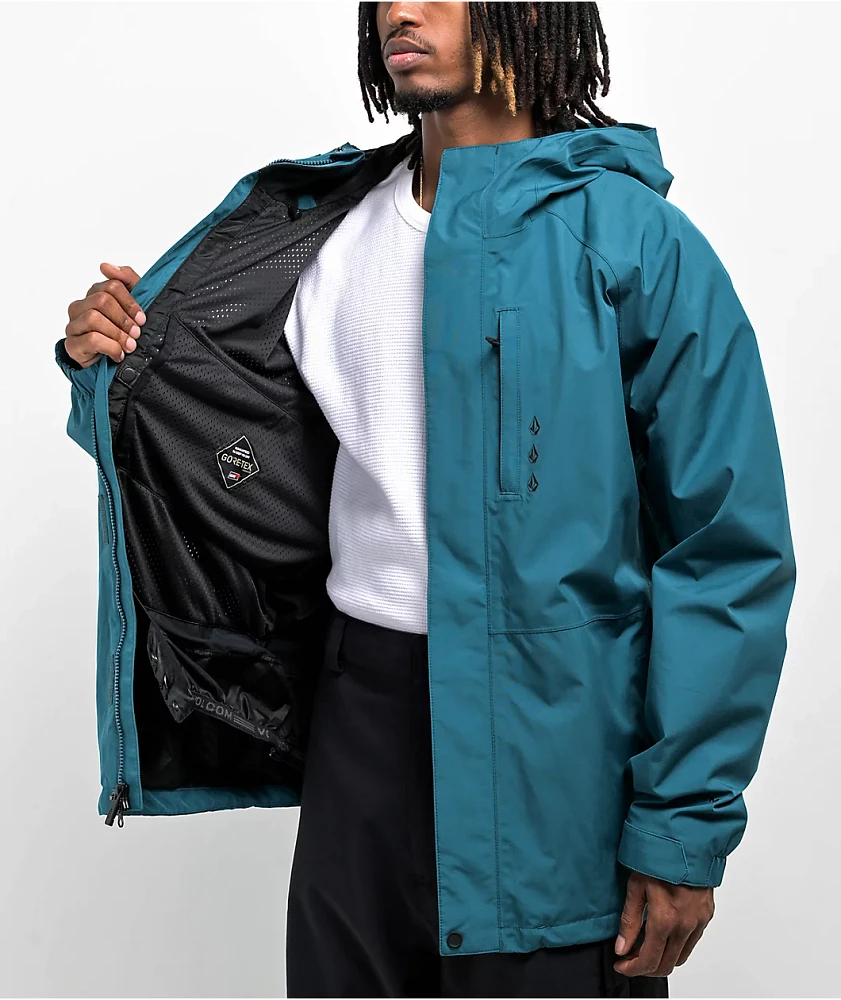 スノーボード VOLCOM dua Gore-Tex Jacket L Volcom Dua Insulated GORE-TEX Snowboard Snow Ski Jacket, Crimson