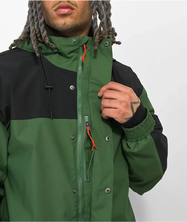 Volcom Longo Dark Green Gore Tex Anorak Snowboard Jacket