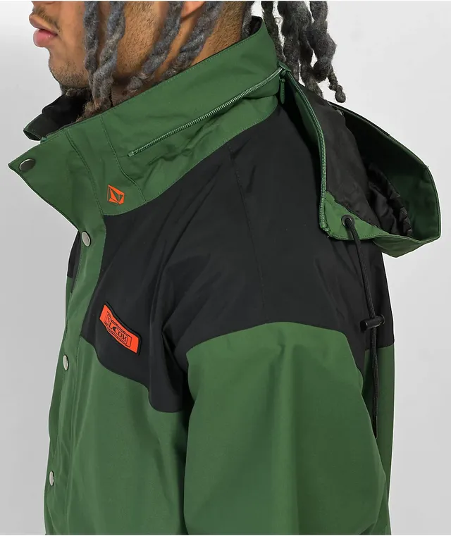 Volcom Longo Dark Green Gore Tex Anorak Snowboard Jacket