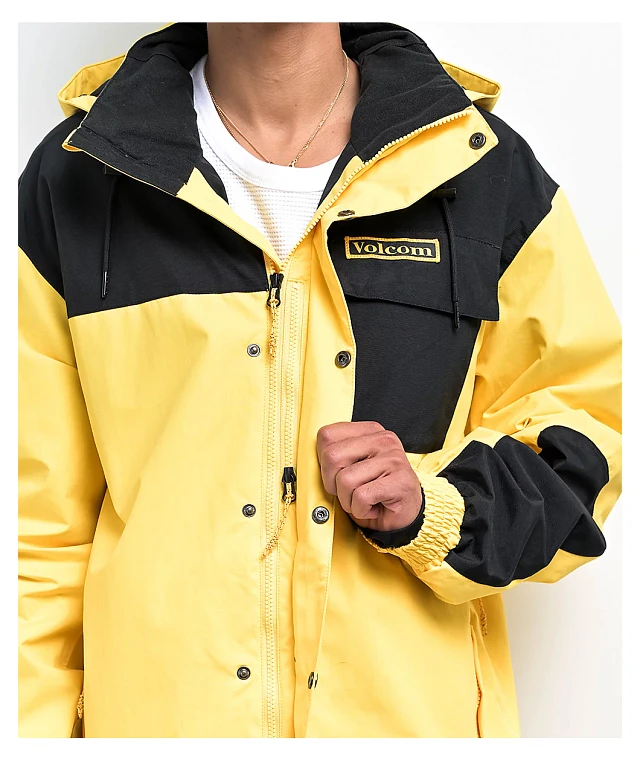 スノーボード VOLCOM Longo Gore-Tex Yellow M-size Longo Gore-Tex Jacket - BRIGHT YELLOW - Men - Volcom EU – Volcom