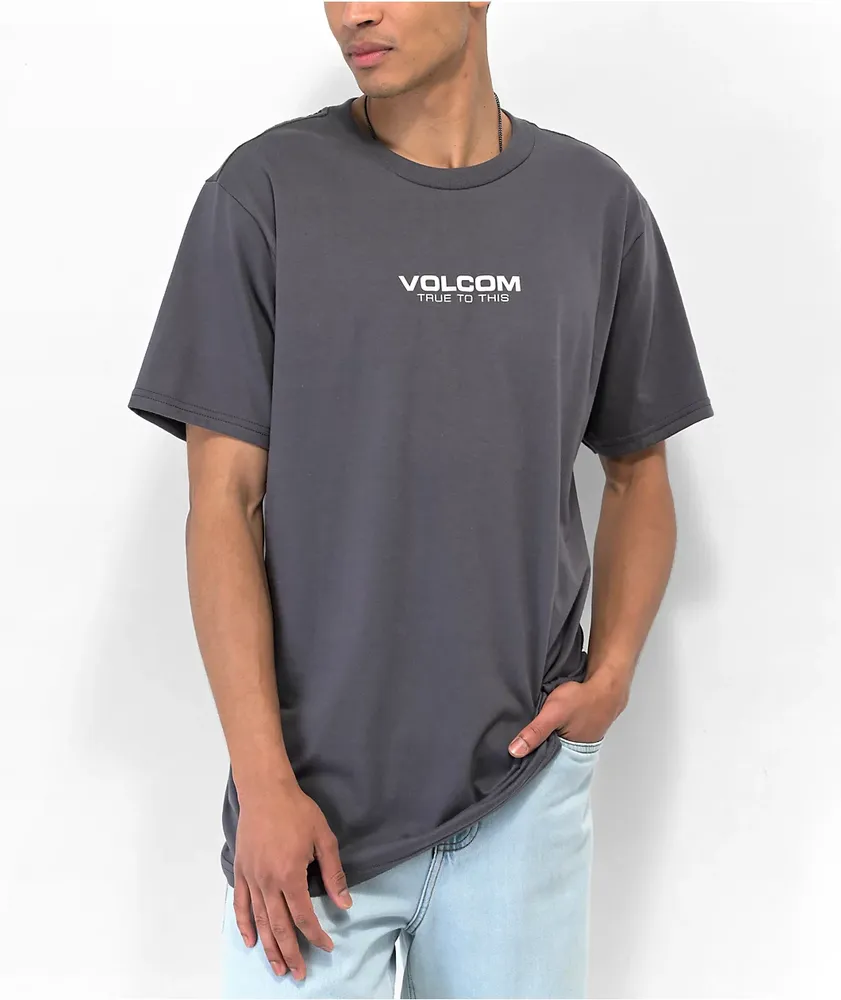 Volcom Neweuro Charcoal T Shirt Hamilton Place