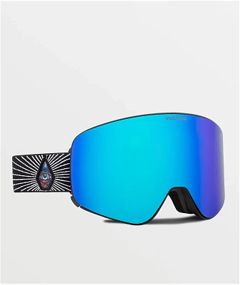 Volcom Odyssey OP Art & Purple Chrome Snowboard Goggles at