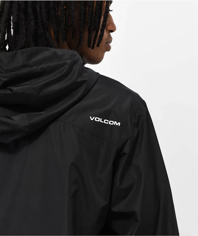 Volcom black top windbreaker