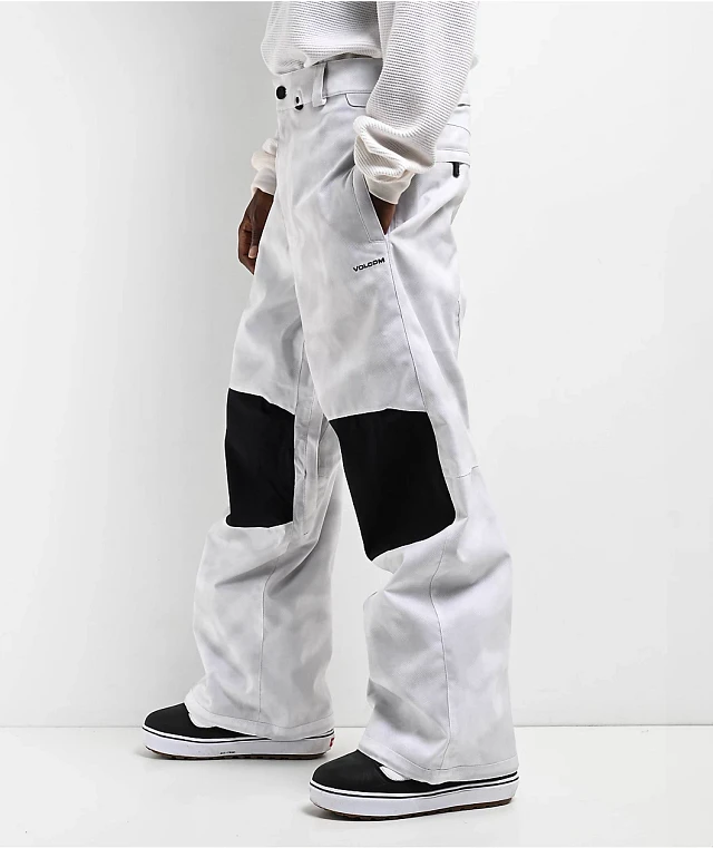Volcom Snow Billow White Camo 10k Snowboard Pants | Dulles