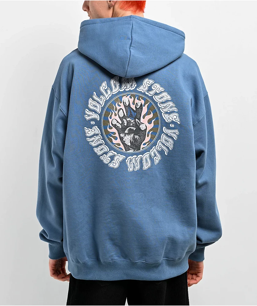 Volcom blue hoodie deals
