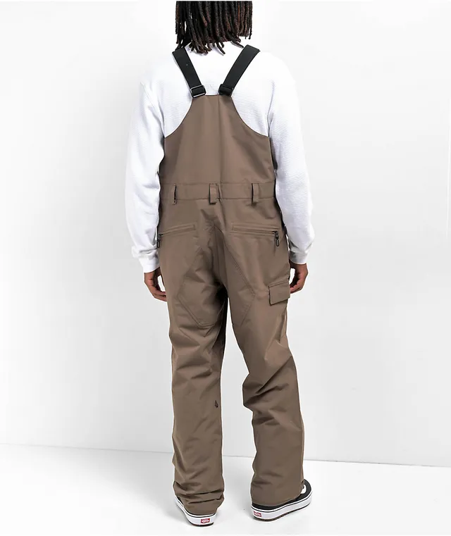 Volcom V. Co Sparta Teak 10K Snowboard Bib Pants The Pen Centre
