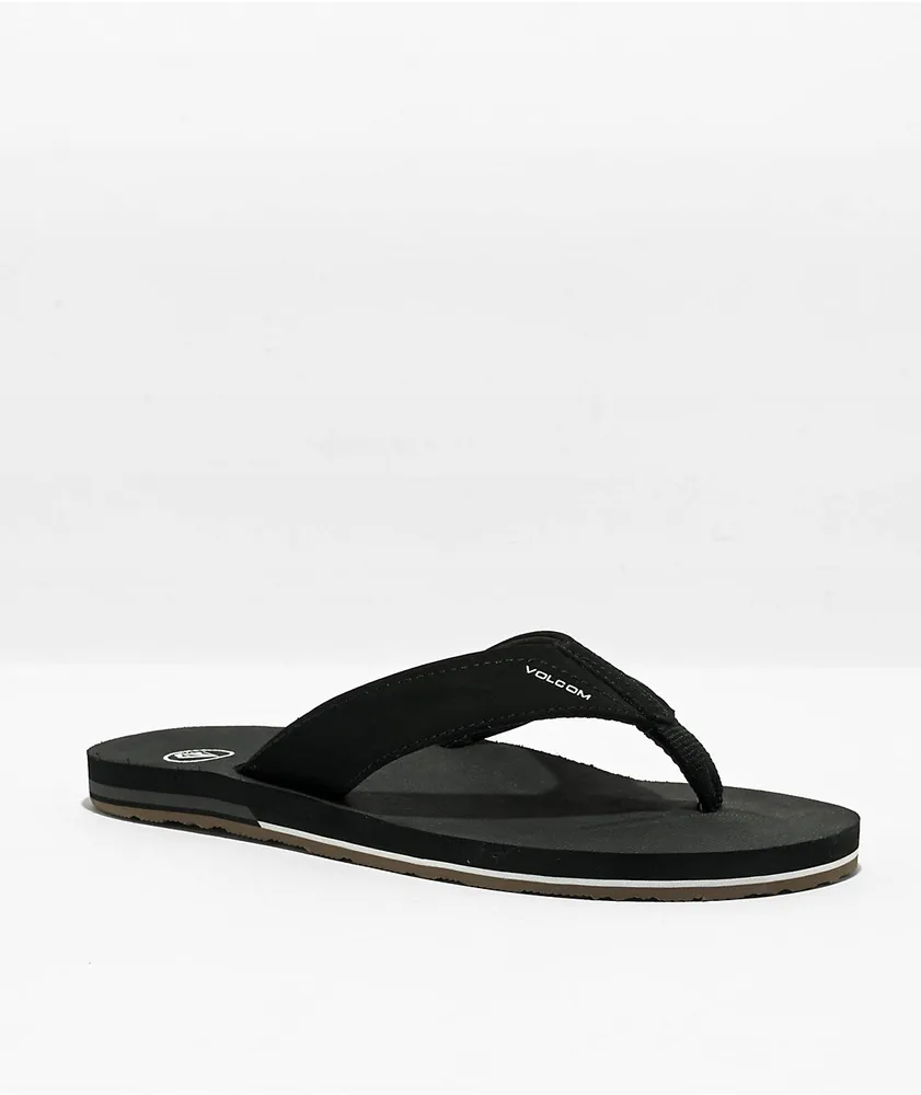 Volcom Victor Black Sandals Plaza Las Americas