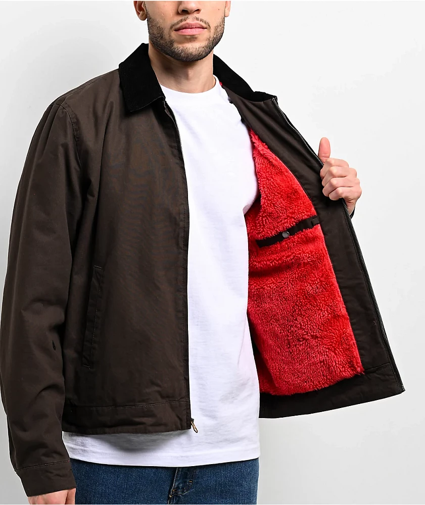 Volcom Voider Lined Brown Work Jacket | Liberty Center