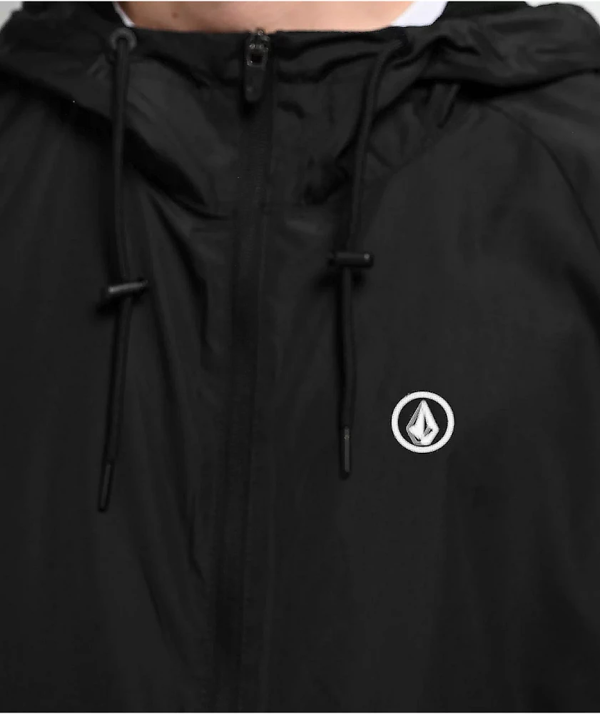 Volcom Wavern Black Windbreaker Jacket | MainPlace Mall