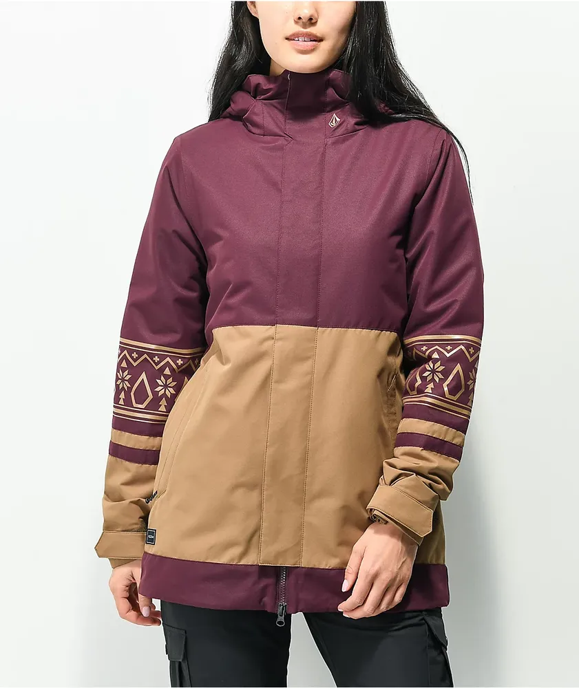 Volcom Westlands Merlot 10K Snowboard Jacket Vancouver Mall