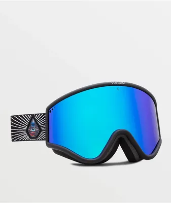 Volcom Odyssey Jamie Lynn Blue Chrome Snowboard Goggles 2023