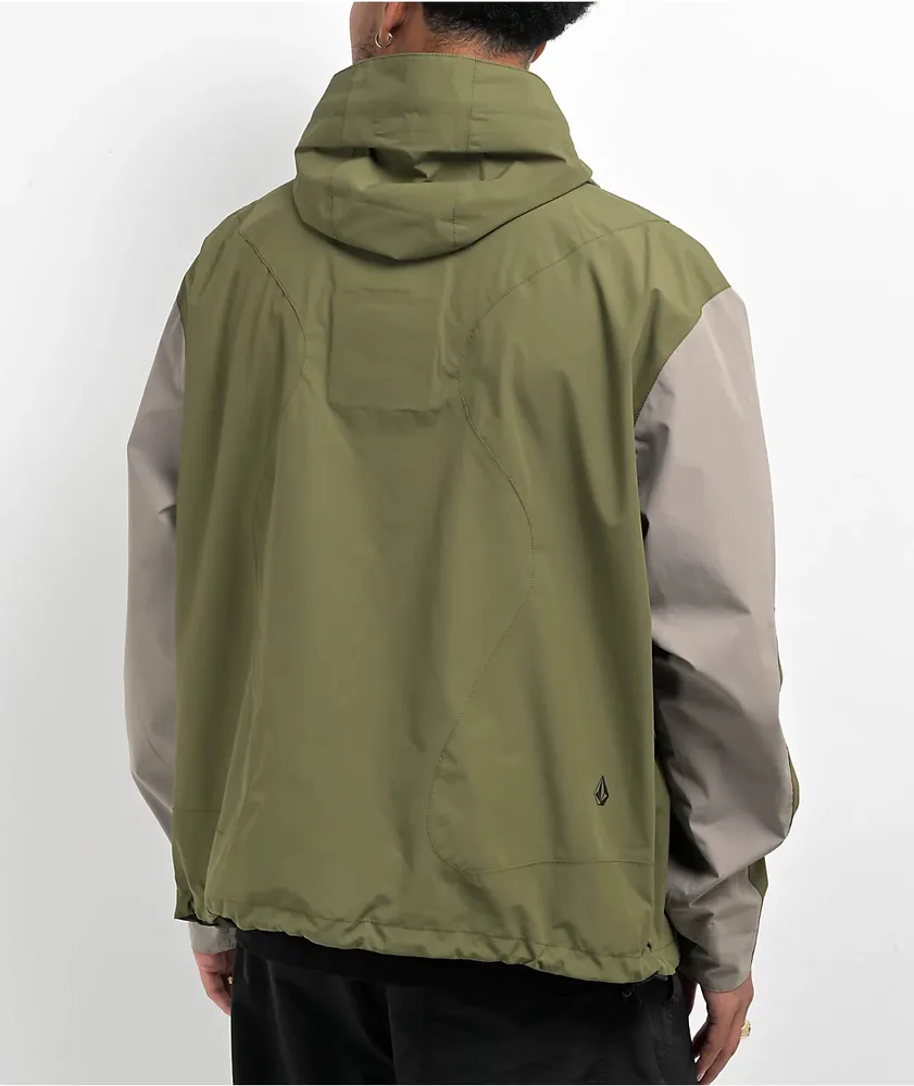 スノーボード Volcom Feel too good Gore-Tex Jacket Volcom x Dustbox Feel Too Good Gore-Tex Green Windbreaker