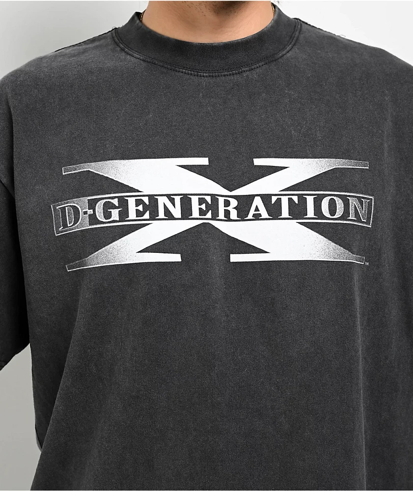 WWE D-Generation X Two Words Washed Black T-Shirt | Liberty Center