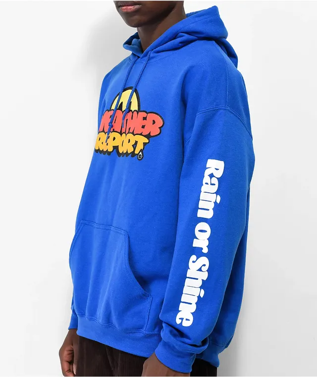 Weather Report Core Logo Blue Hoodie Plaza Las Americas