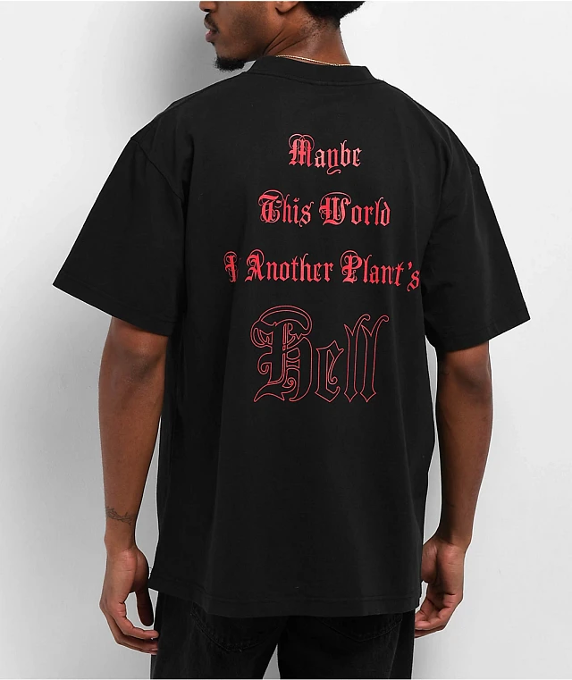 トップス 2025SS ENDS and MEANS Aldous Shirts Welcome Aldous Black T-Shirt | MainPlace Mall