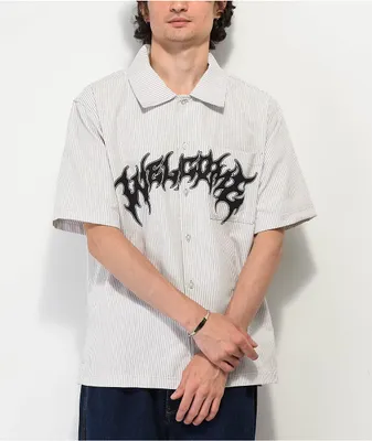 Welcome Garage Cedar Green Stripe Work Shirt | Liberty Center