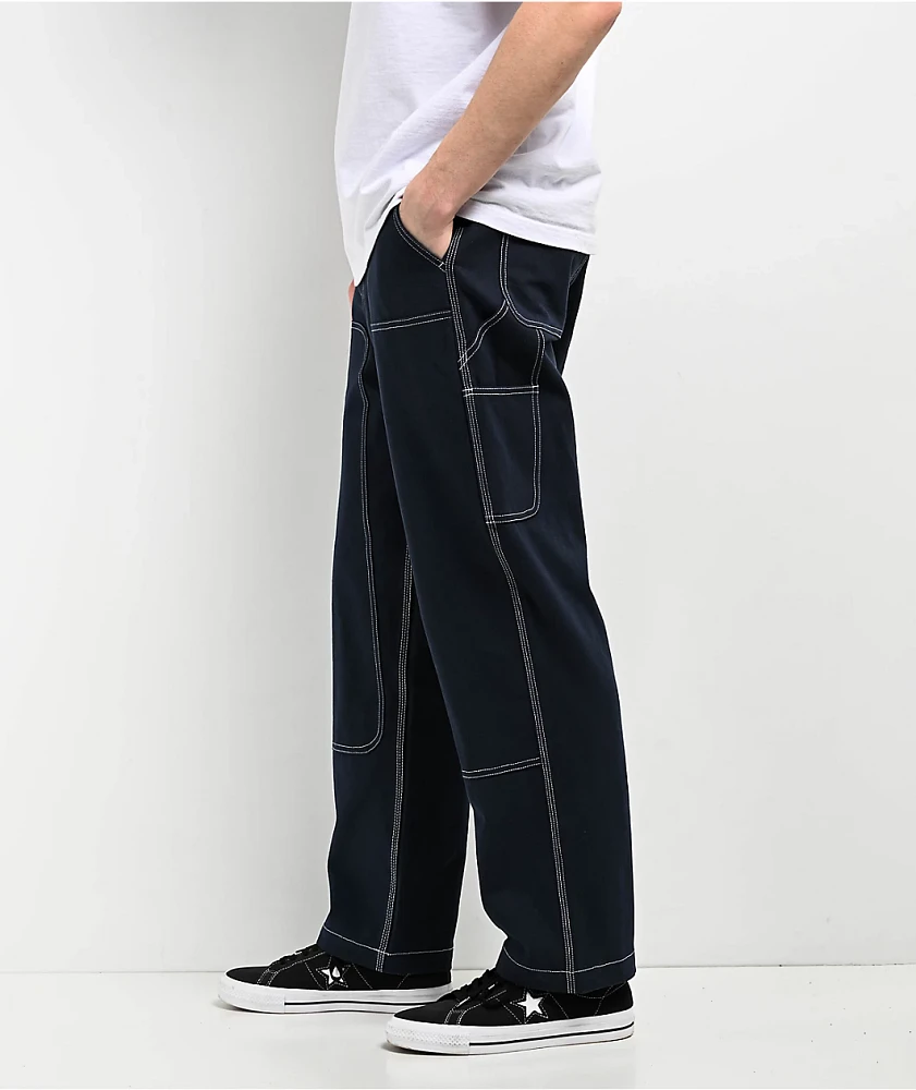 Welcome Brace Dark Sapphire Double Knee Carpenter Pants at