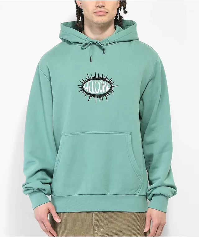 Welcome Burst Green Hoodie Hamilton Place