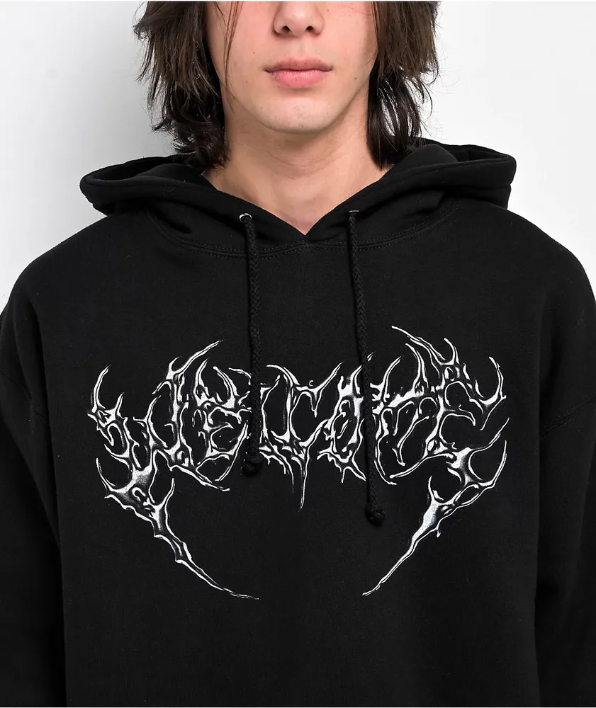 はーと Welcome Chrome Fang Black Hoodie | Arden Fair