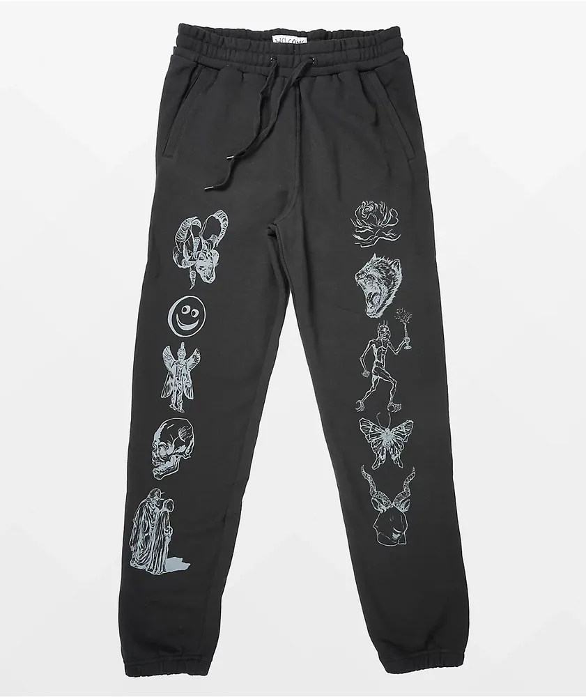 Welcome Emblem Black Sweatpants The Pen Centre