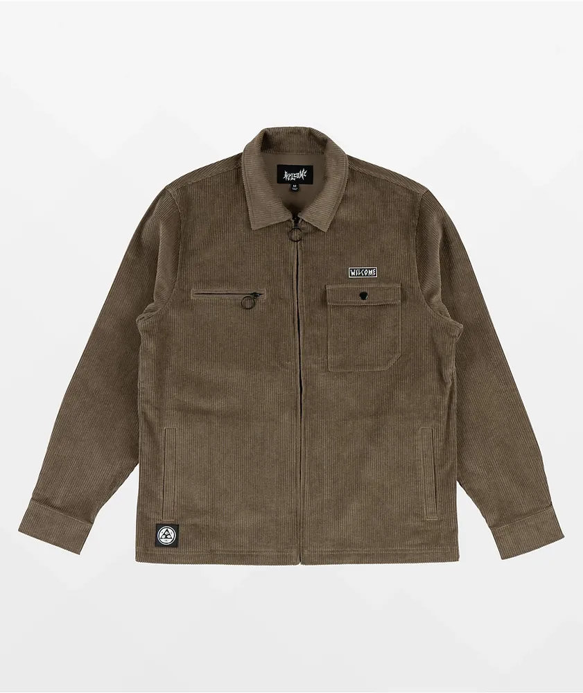 Welcome Hydra Brown Corduroy Jacket | MainPlace Mall
