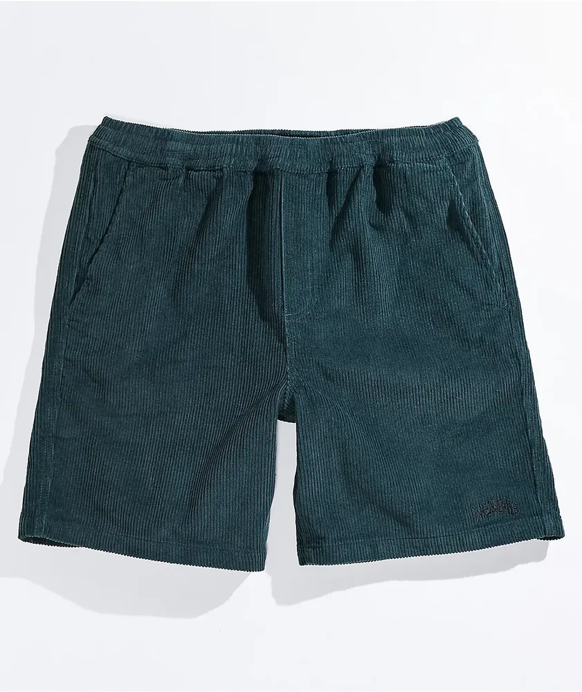 Green sales corduroy shorts