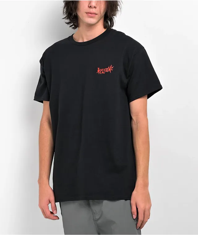 Welcome Skull Flower Black T Shirt Hamilton Place