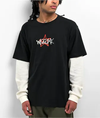 Compare Welcome x Nine Inch Nails Heresy Black 2fer Long Sleeve T