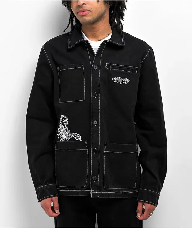 ジャケット・アウター 40's It's Walkers 2Pocket Chore Jacket Colorblock Windbreaker Jacket in Grey | Minga London – Minga