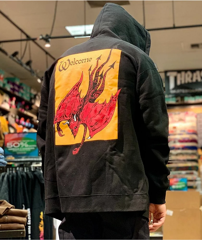 Welcome Unholy Diver Black Zip Hoodie | Liberty Center