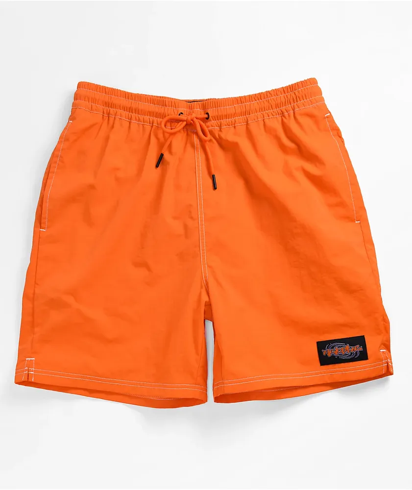 Welcome Vortex Orange Nylon Shorts | Dulles Town Center