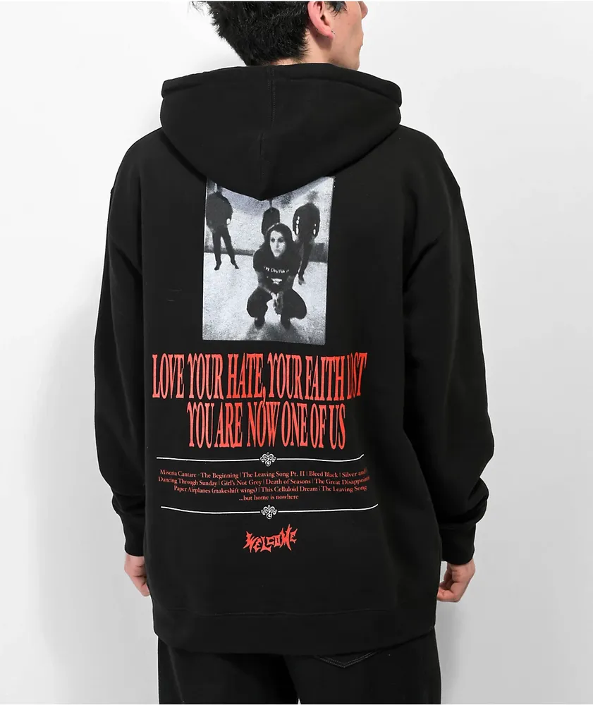 Welcome x AFI Hate Black Hoodie The Pen Centre