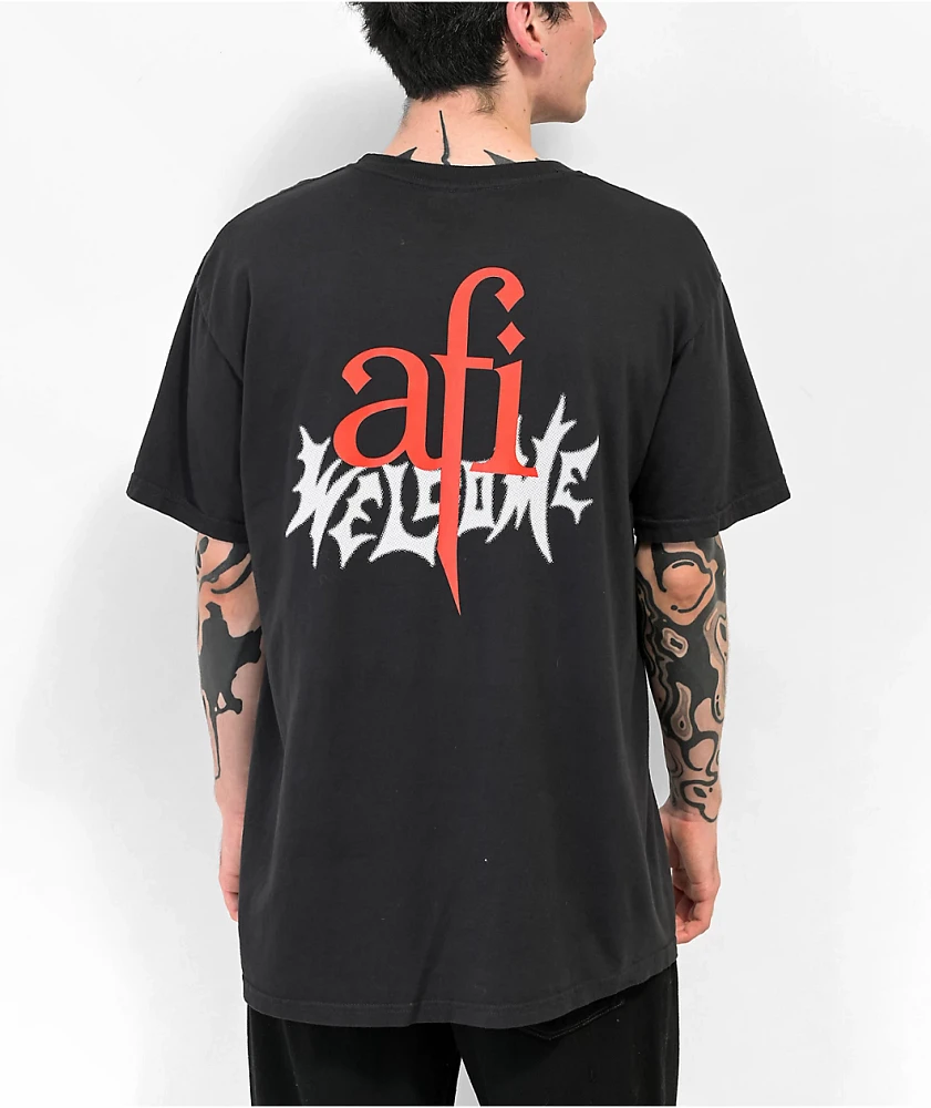 Welcome x AFI Nowhere Black T-Shirt | MainPlace Mall