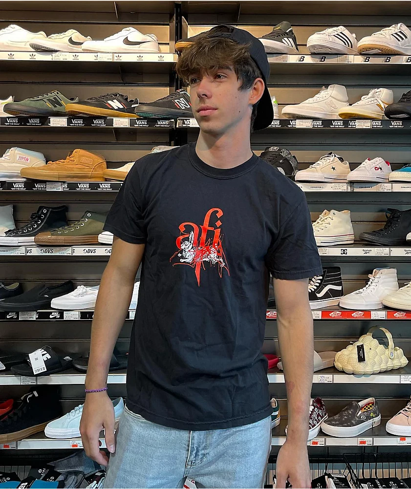 Welcome x AFI Rabbit Black T-Shirt at Hamilton Place in