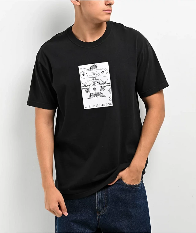 Welcome x Bauhaus Exquisite Corpse Black T-Shirt | Connecticut