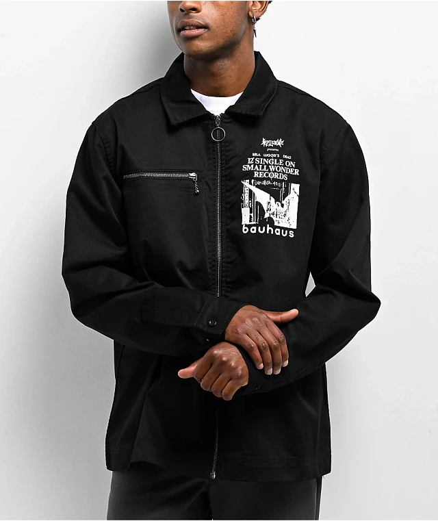 Obey Hell On Earth Black Work Jacket at Hamilton Place in