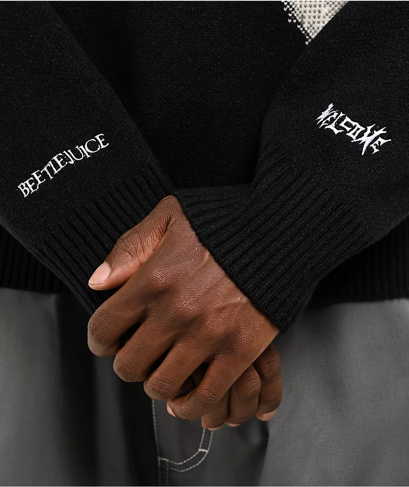 Welcome x Beetlejuice Lydia Black Sweater | Connecticut Post Mall
