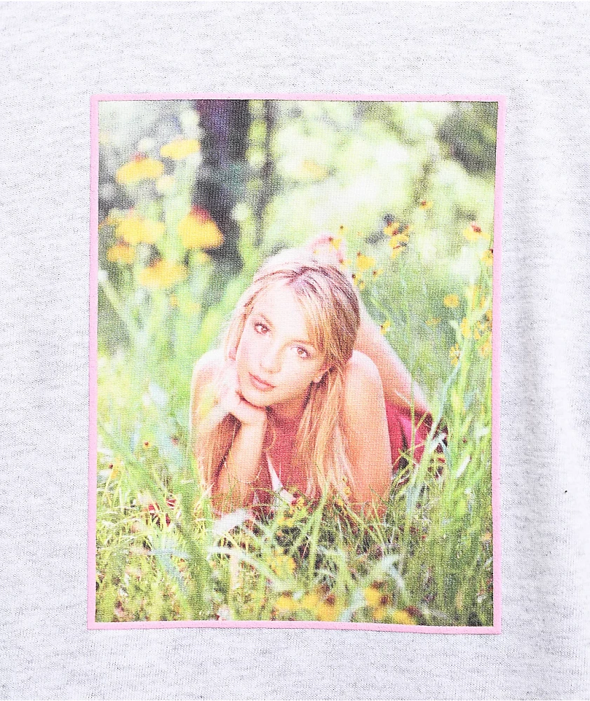 Welcome x Britney Spears Daisies Grey T-Shirt | MainPlace Mall