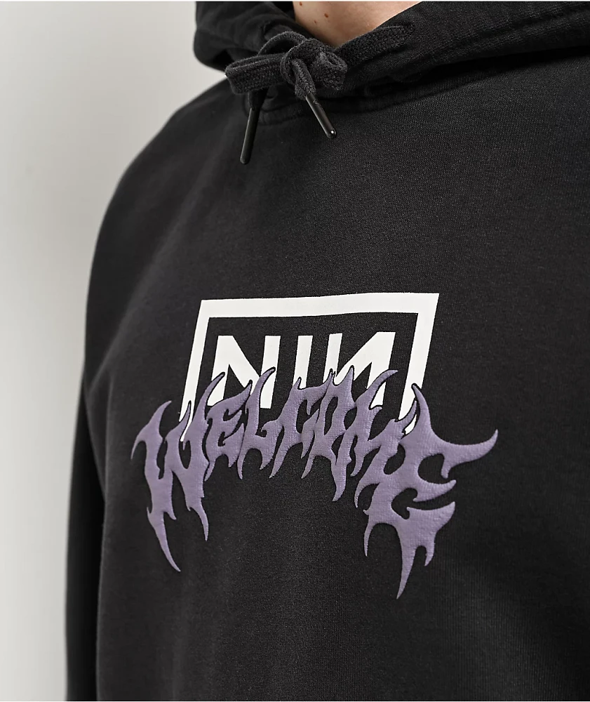 Welcome x Nine Inch Nails Eraser Black Hoodie | Liberty Center