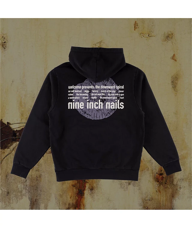 【HI FI FNK】Born Pigment Longsleeve Welcome x Nine Inch Nails Heresy Black 2fer Long Sleeve T