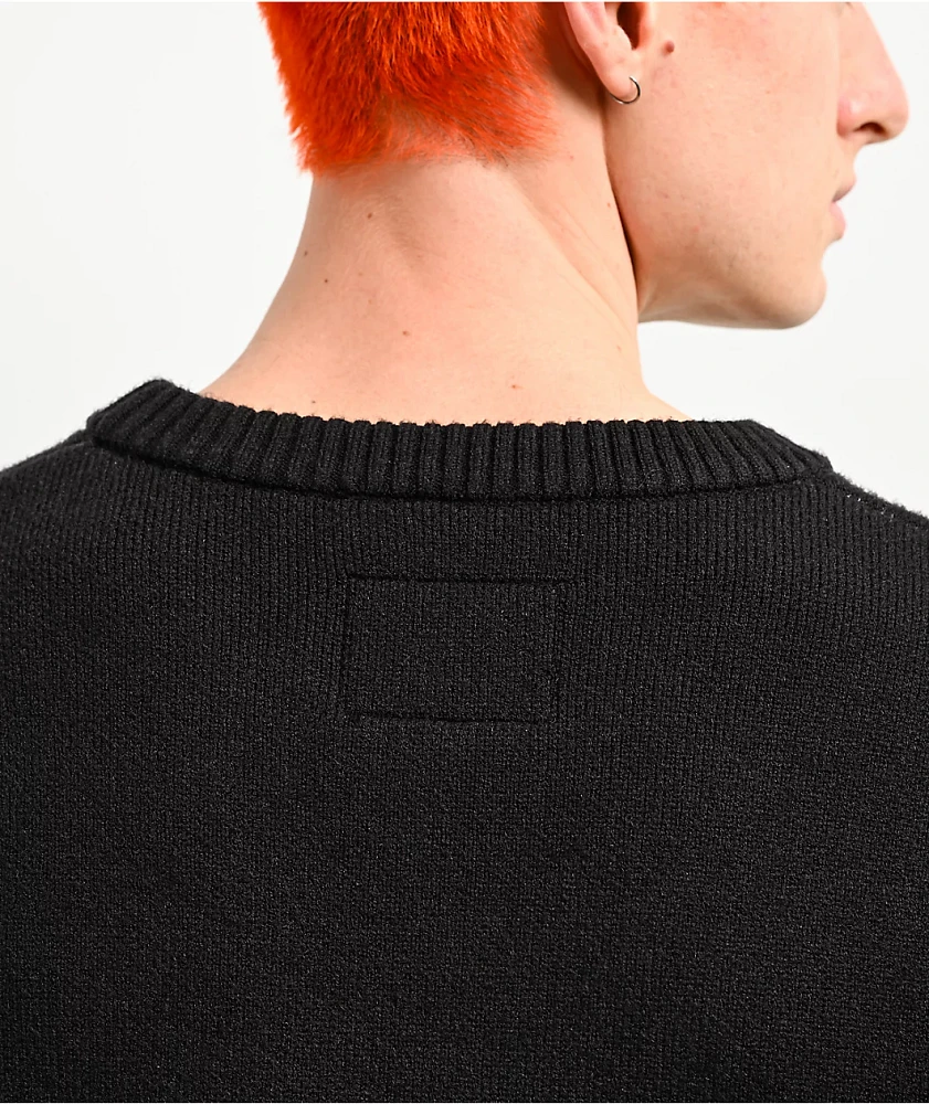 Welcome x Nine Inch Nails Spiral Black Knit Sweater at Hamilton
