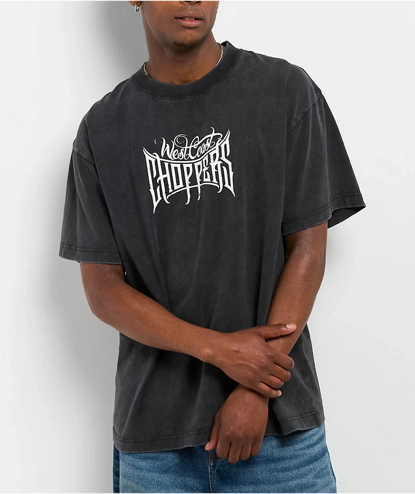 West Coast Choppers Long Beach CA Black Wash T-Shirt at Hamilton