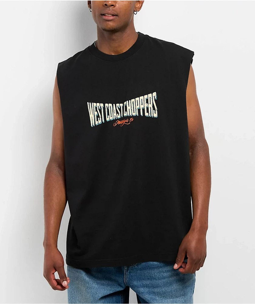 カレーライス west coast choppers タンクトップ West Coast Choppers Motorcycle Black Tank Top | MainPlace Mall
